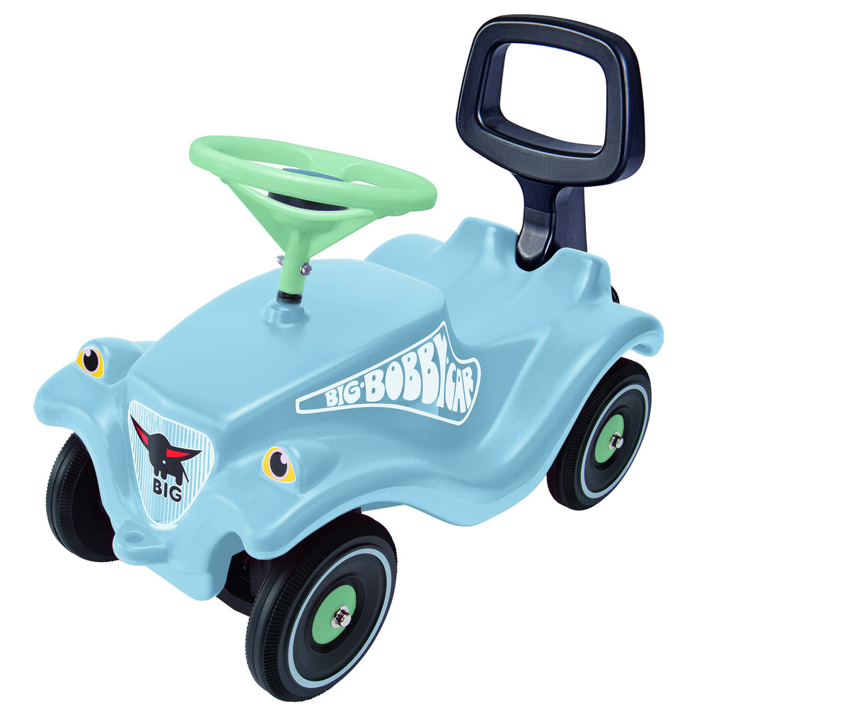 BIG Bobby Car Classic Light Blue Ride-On with Walker