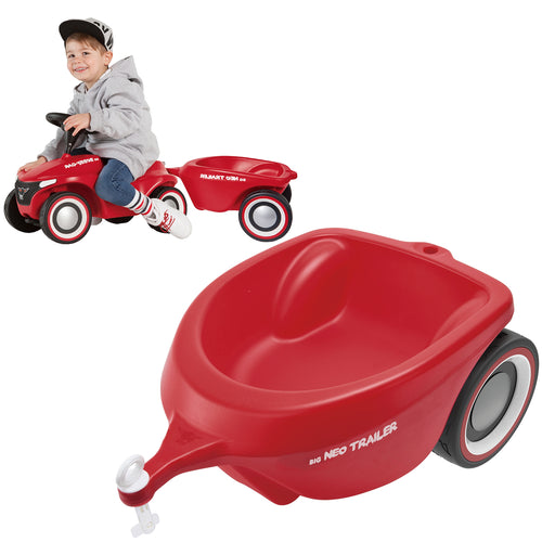 BIG sarkana piekabe Bobby Car Neo ar klusiem riteņiem