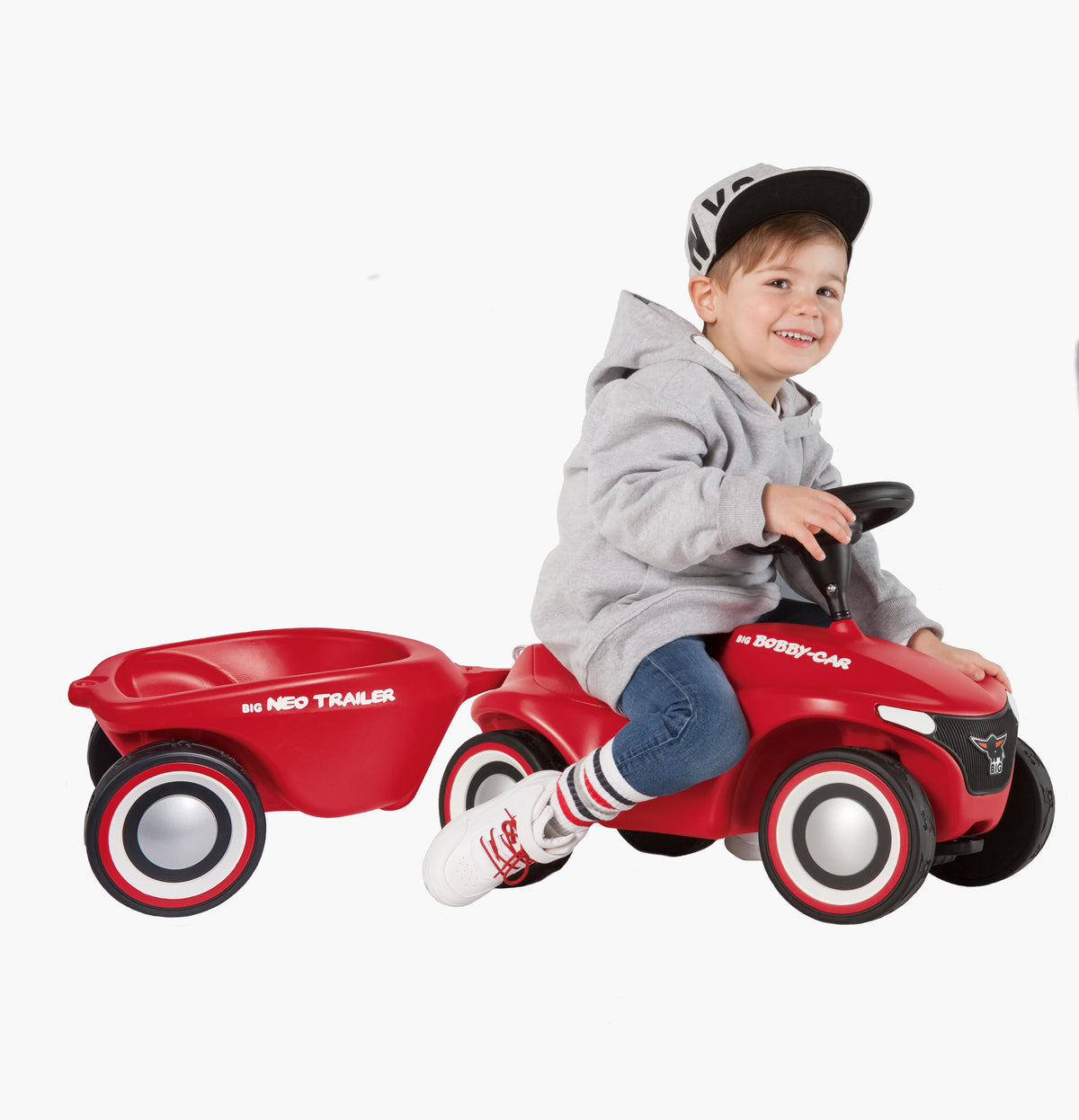 BIG Bobby Car Neo trailer – trailer hitched to a Bobby Car