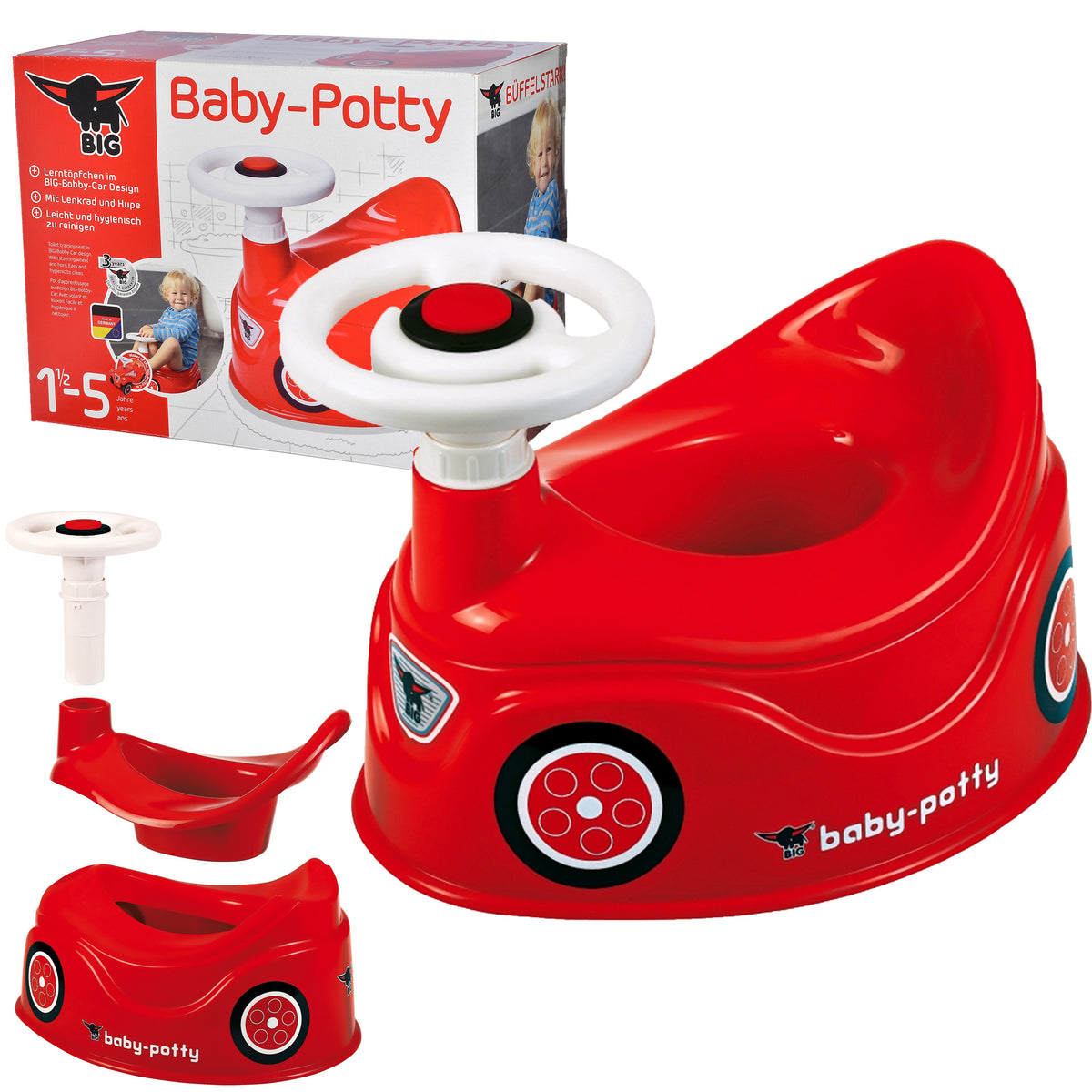 BIG Bobby Car podiņš ar noņemamu stūri un signālu