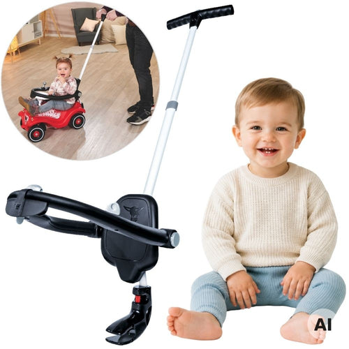 BIG stumšanas rokturis ar atzveltni Bobby Car
