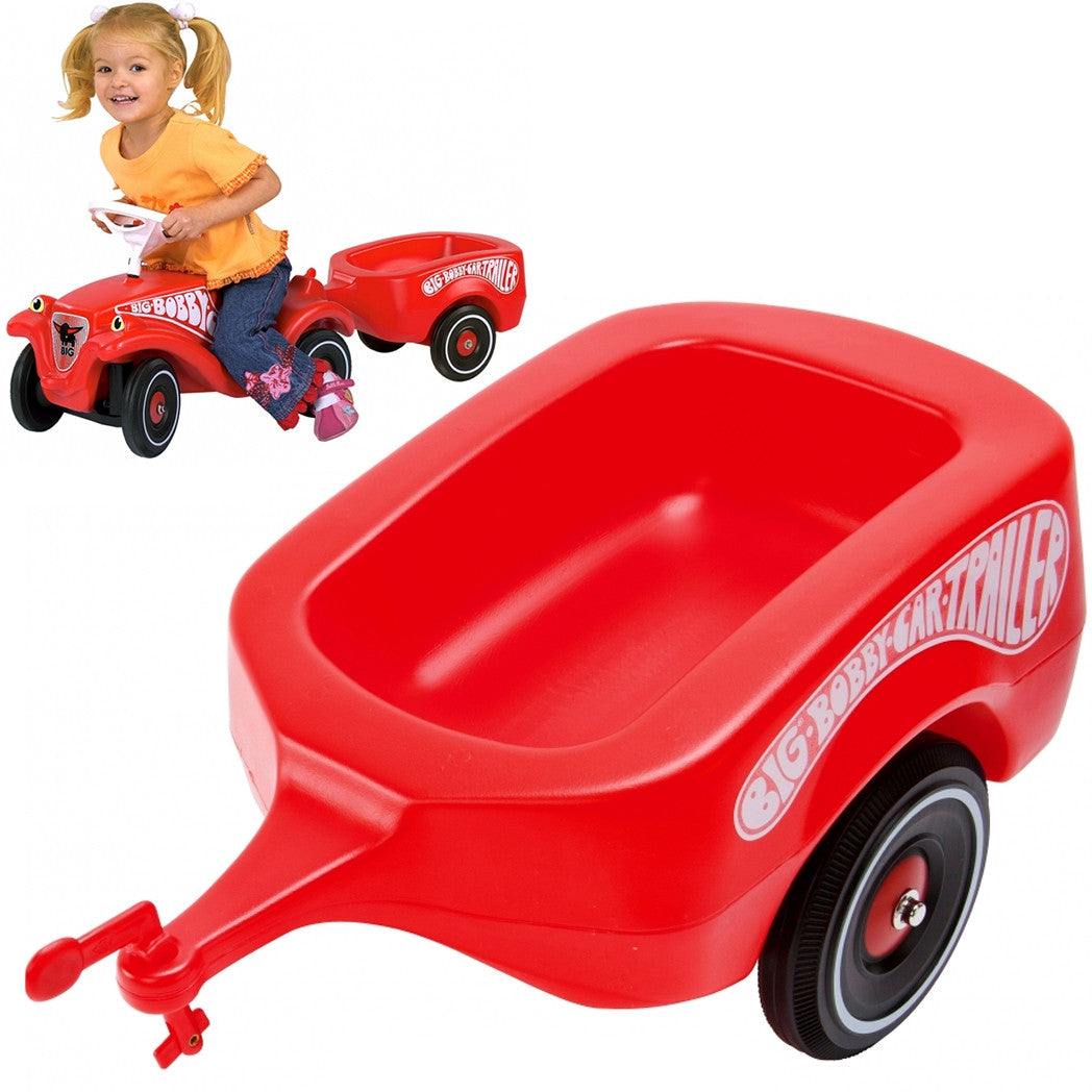 BIG klasiskā sarkanā piekabe Bobby Car mašīnām