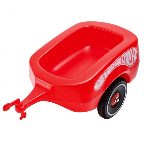 BIG sarkanā Bobby Car piekabe – sarkana piekabe no sāniem
