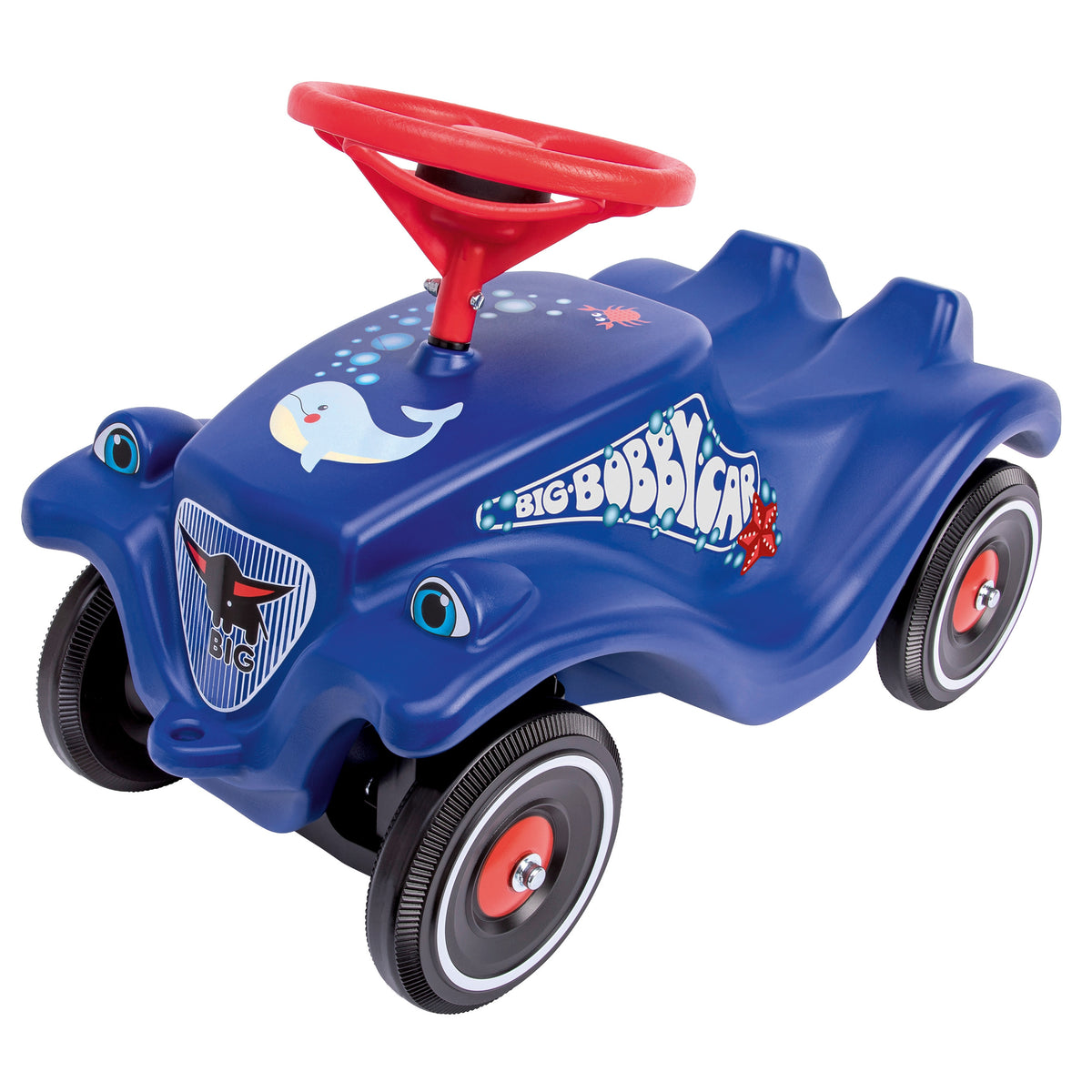 BIG Bobby Car Classic dolphin – blue ride-on with dolphin picture