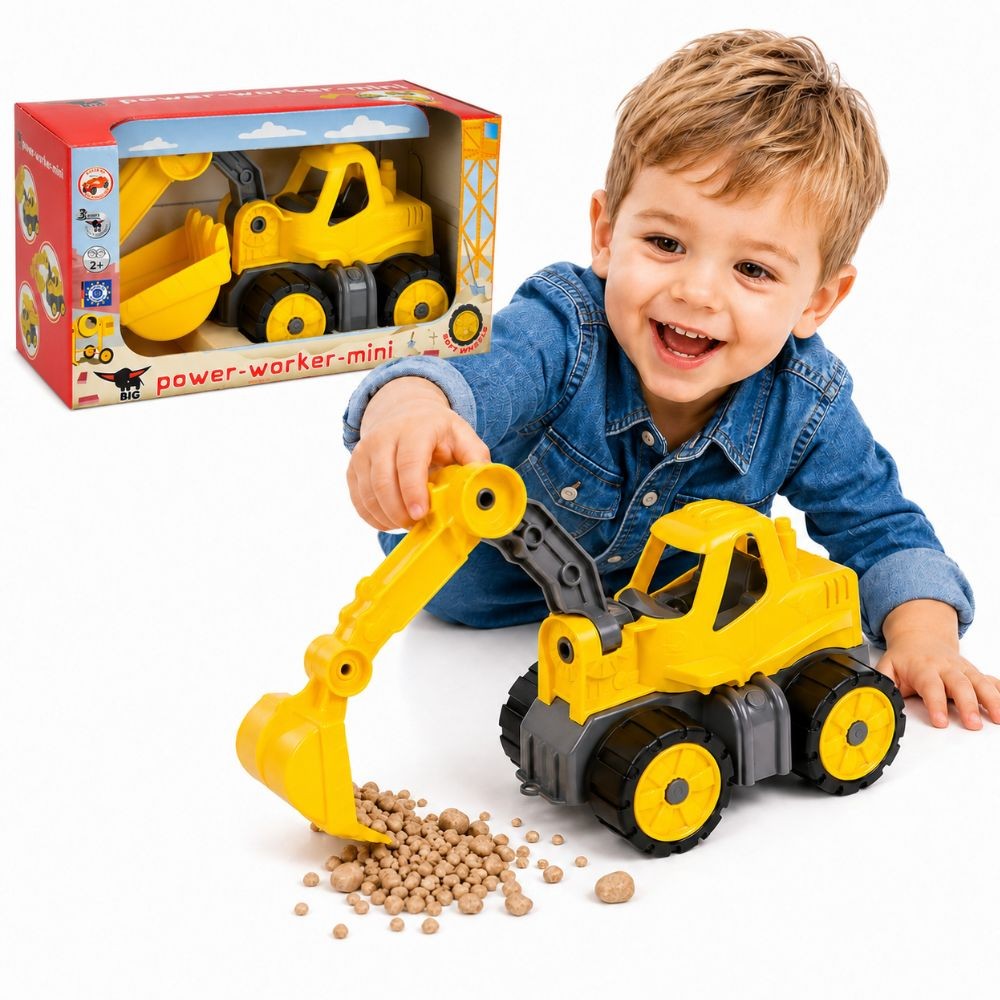 BIG Power Worker mini ekskavators smilšu kastei