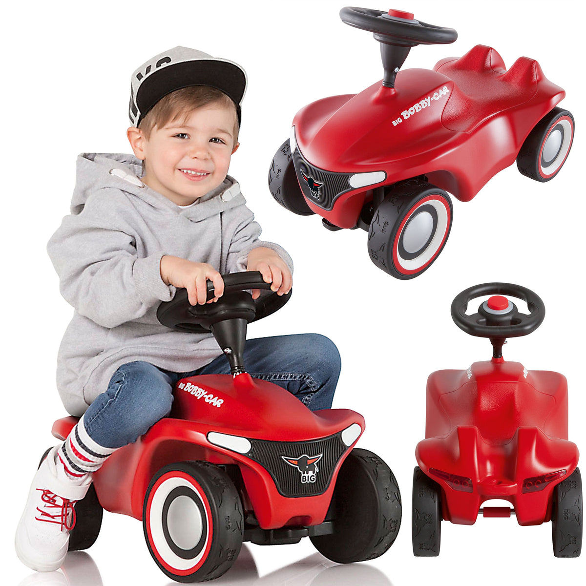 BIG Bobby Car Neo sarkana braucamā mašīna