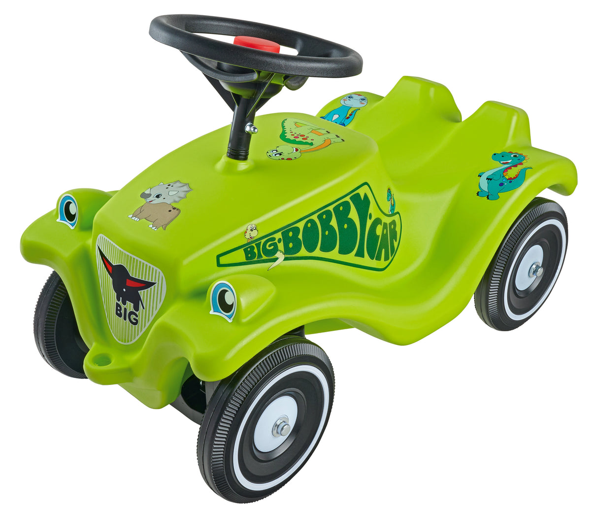 BIG Bobby Car Classic Dino zaļa mašīna ar dinozauriem