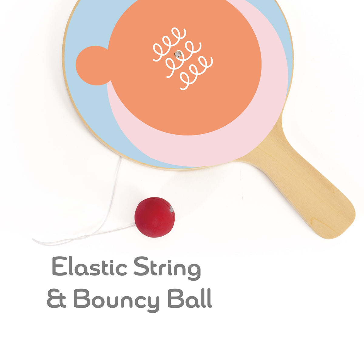 Classic World paddle ball – pastel design