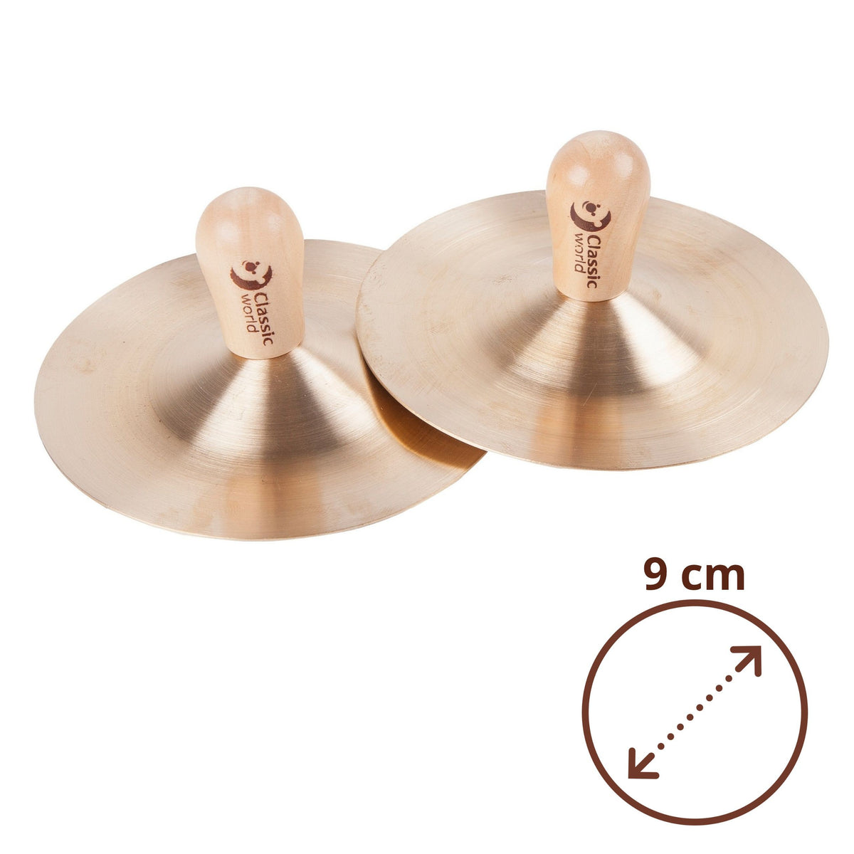 Classic World EDU cymbals 9 cm – cymbals in small hands