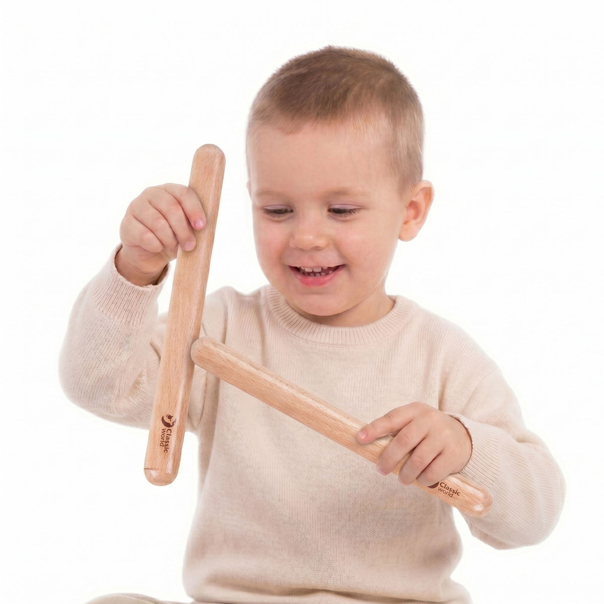 Classic World EDU wooden claves for children
