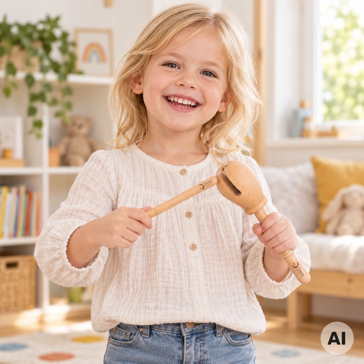 Classic World EDU woodblock – woodblock with stick