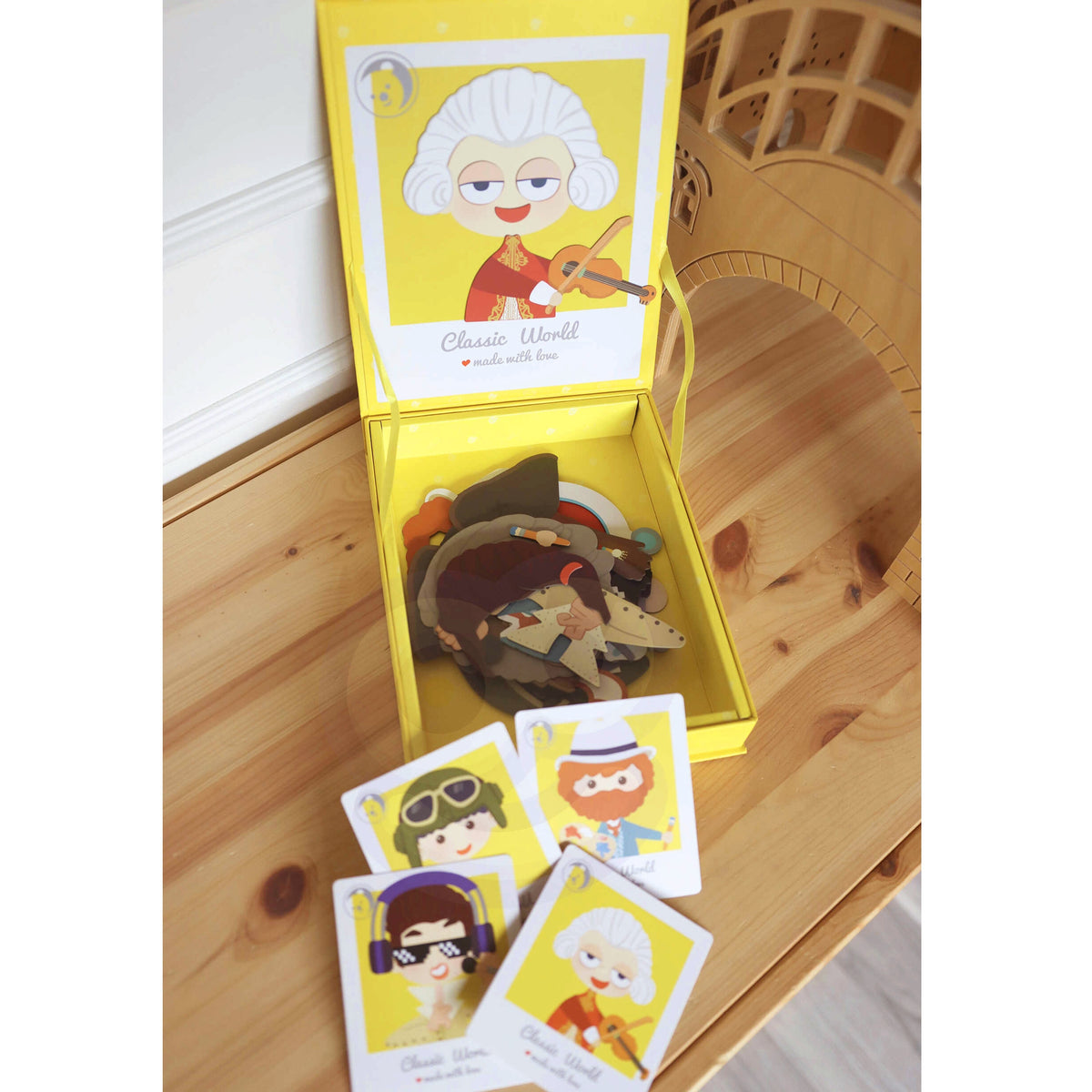 Classic World magnetic dress-up boys – pattern cards