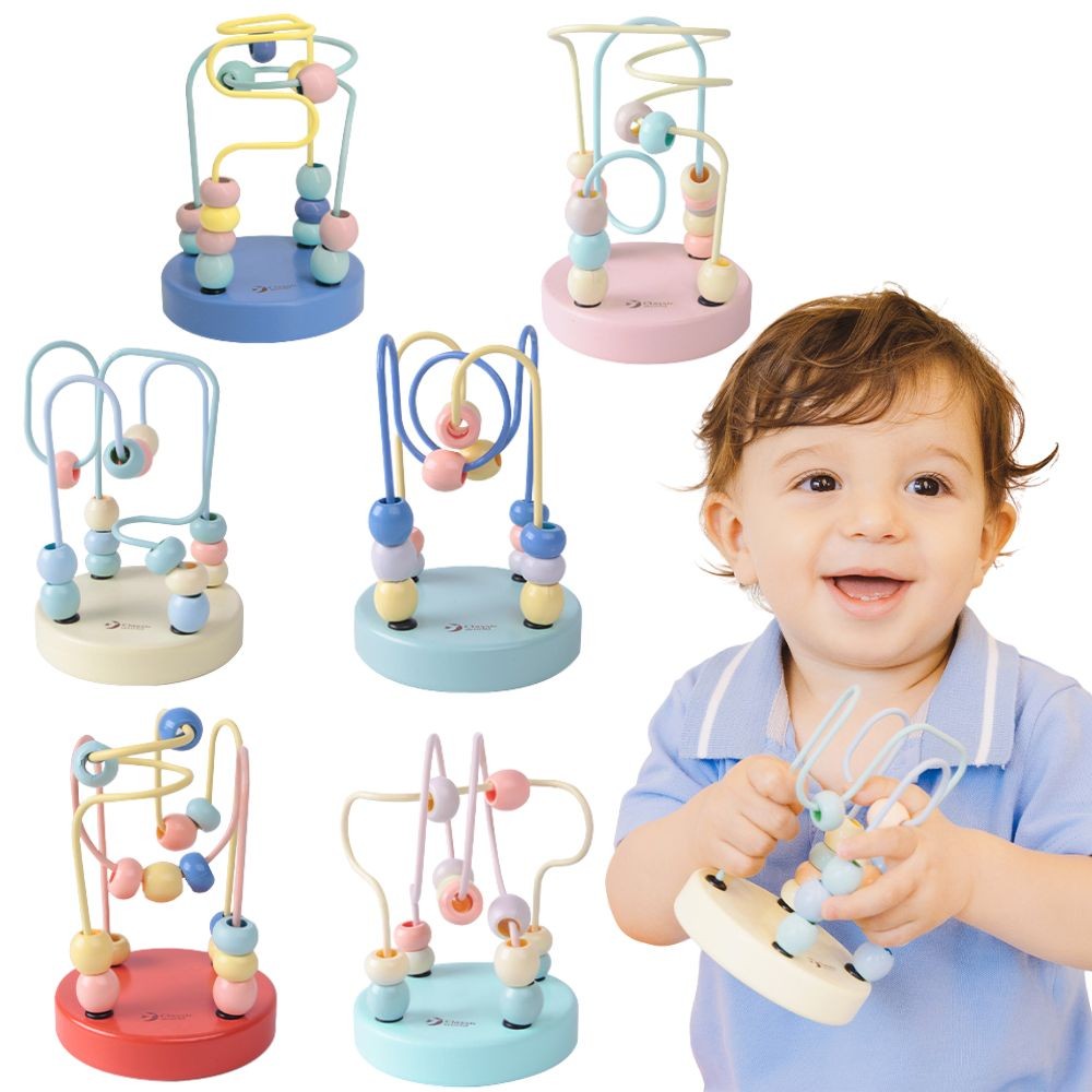 Classic World koka pērlīšu labirints – motorikas cilpa