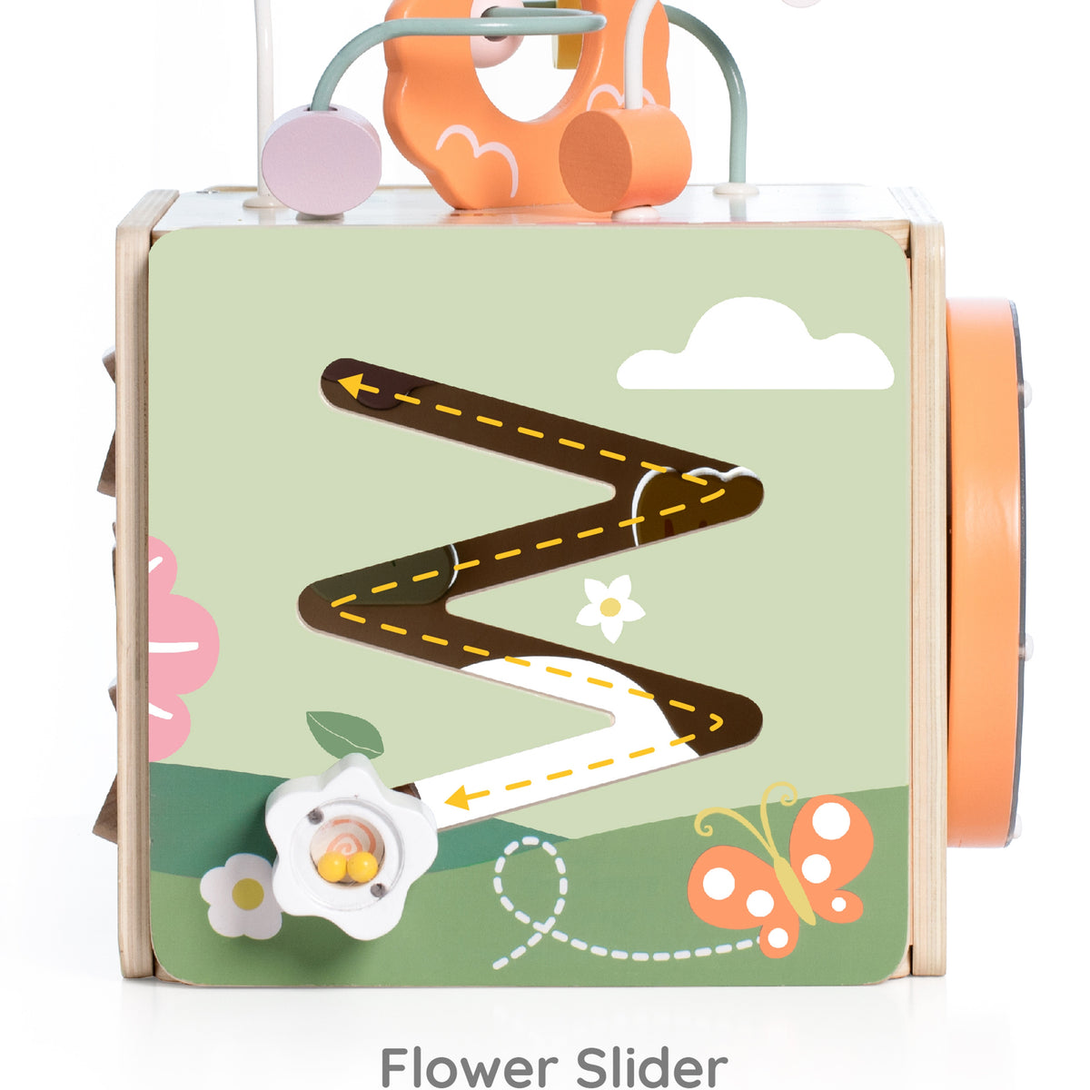 Shape sorter and turning picture blocks on the cube