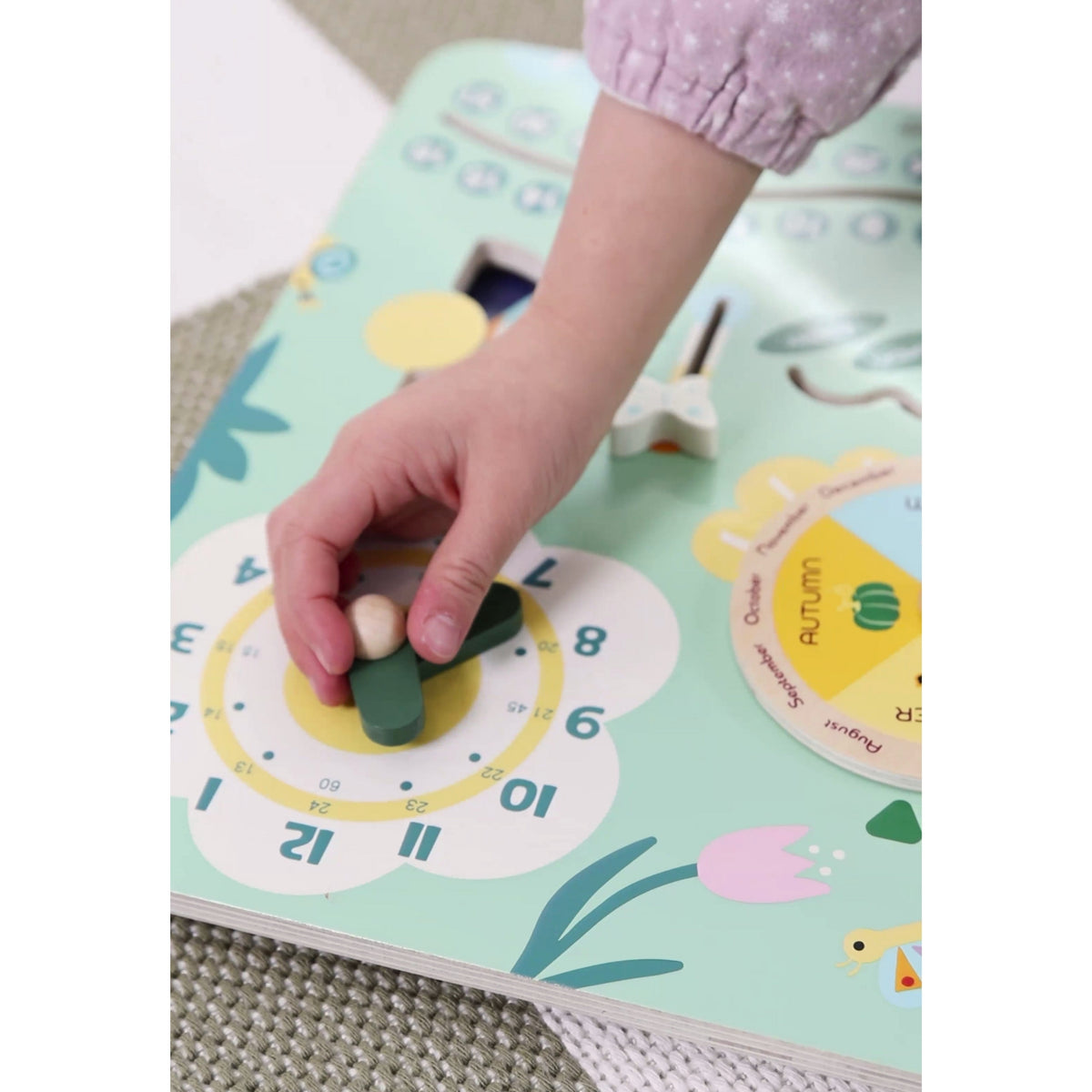 Classic World calendar board – weather and temperature