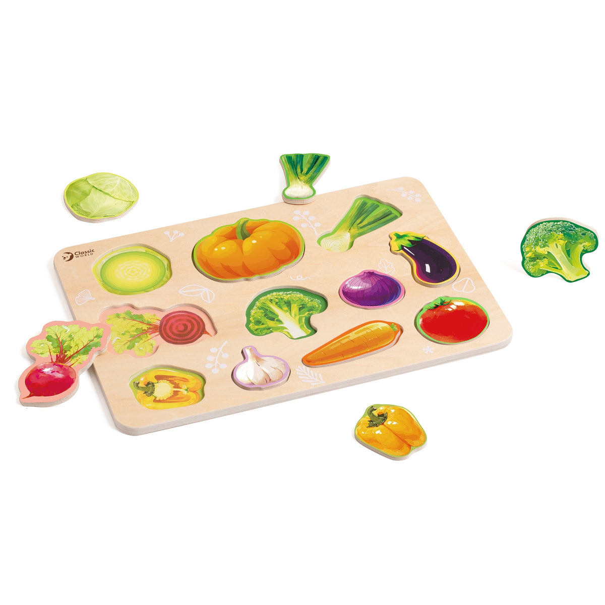Classic World vegetable puzzle – chunky pieces for small hands