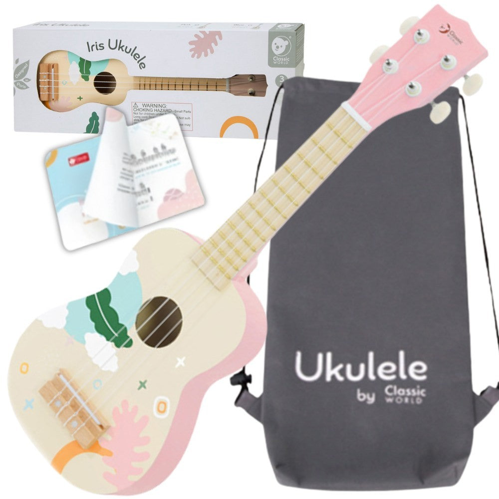Classic World Wooden Kids' Ukulele, Pink