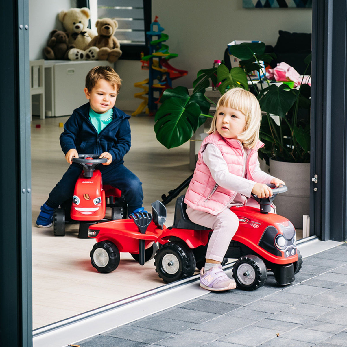 FALK Baby Case IH traktors – stūre ar tauri