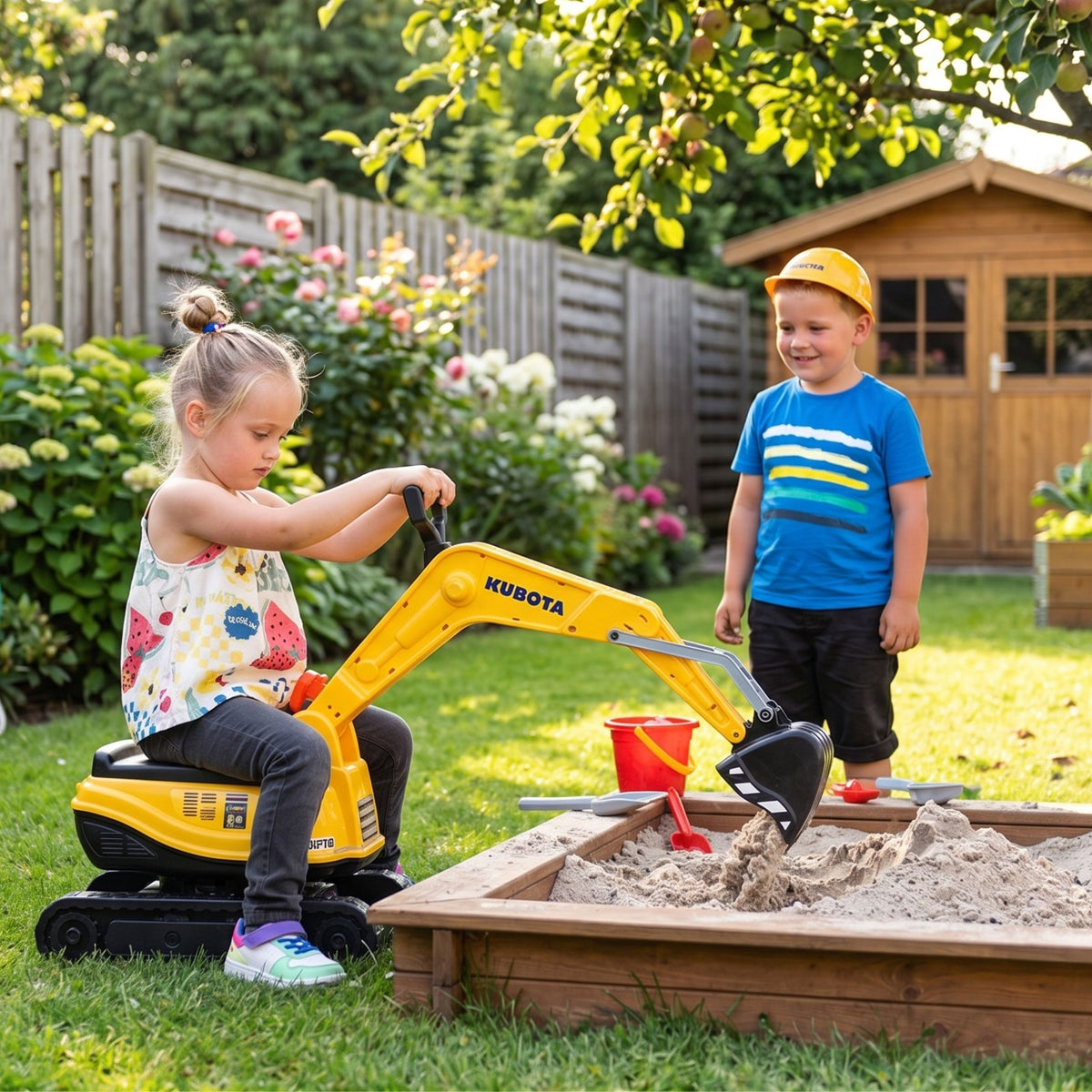 FALK Komatsu ride-on digger – rotating cab