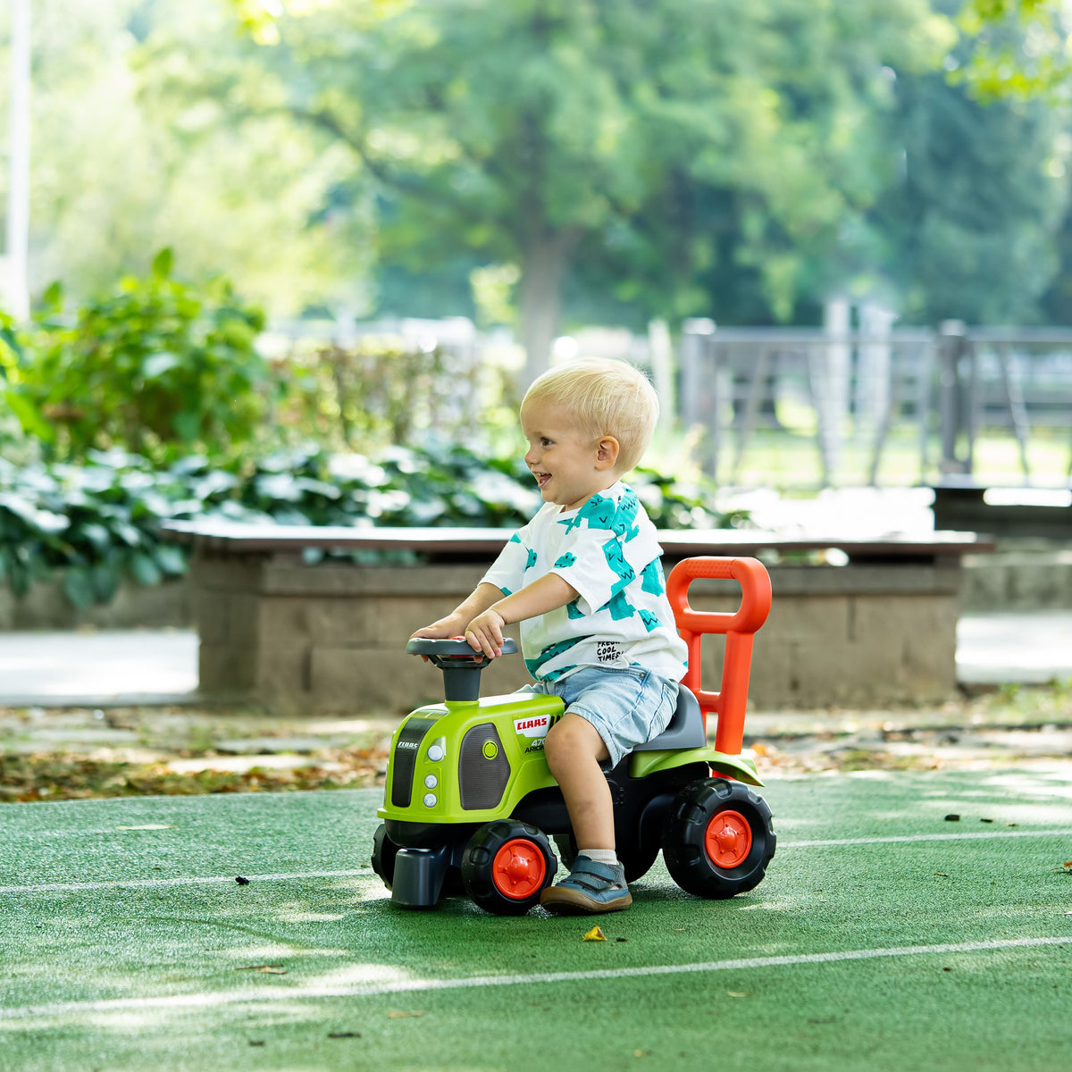 FALK Baby Claas traktors – stūre ar signālu