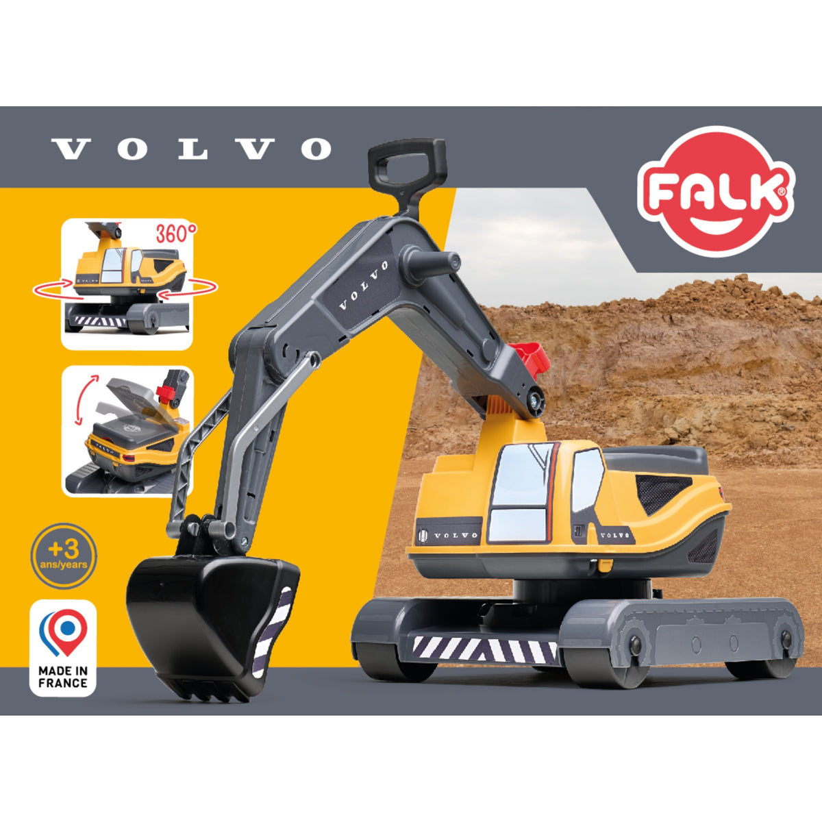Atverams sēdeklis ar glabātuvi Volvo ekskavatoram