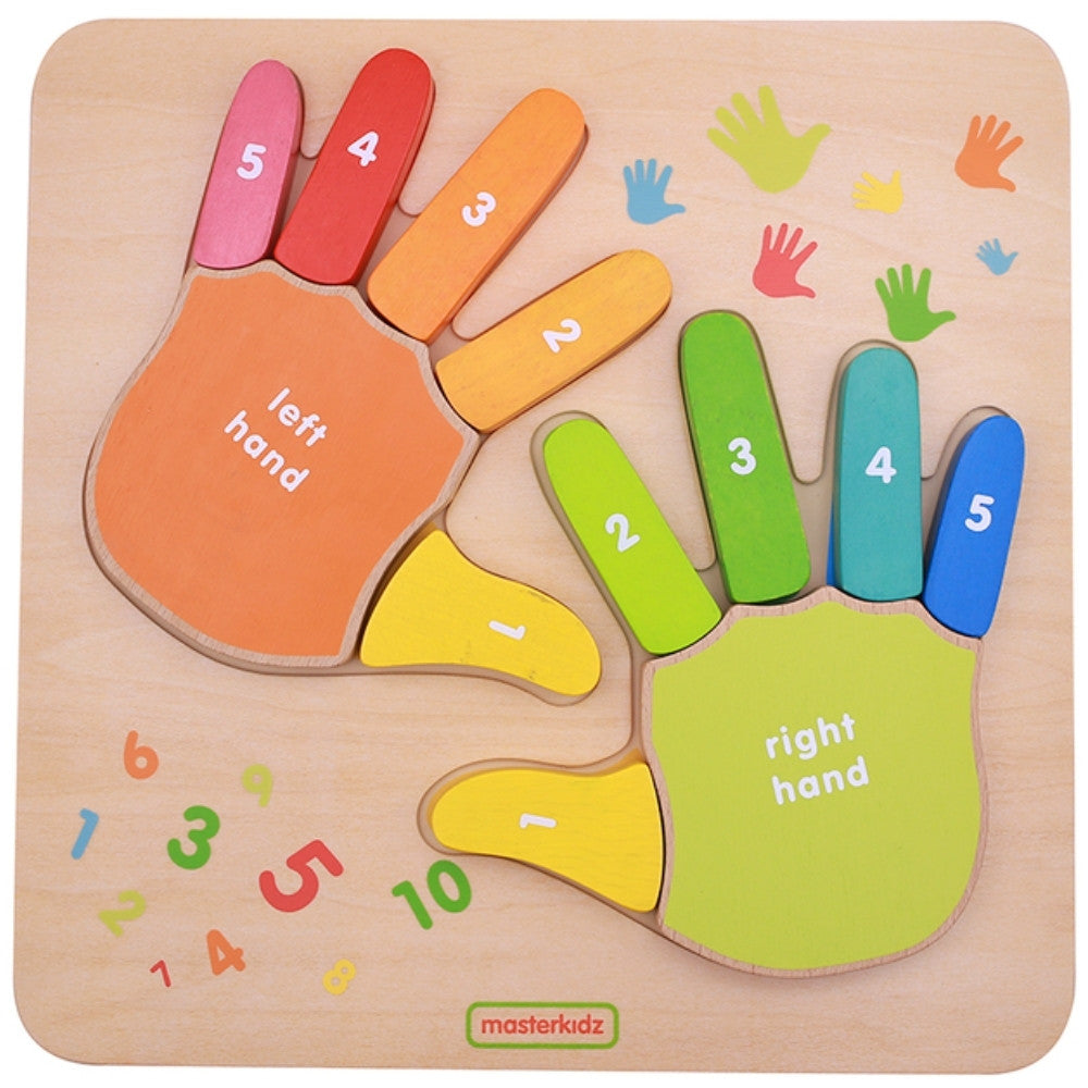 Masterkidz wooden finger counting board for kids