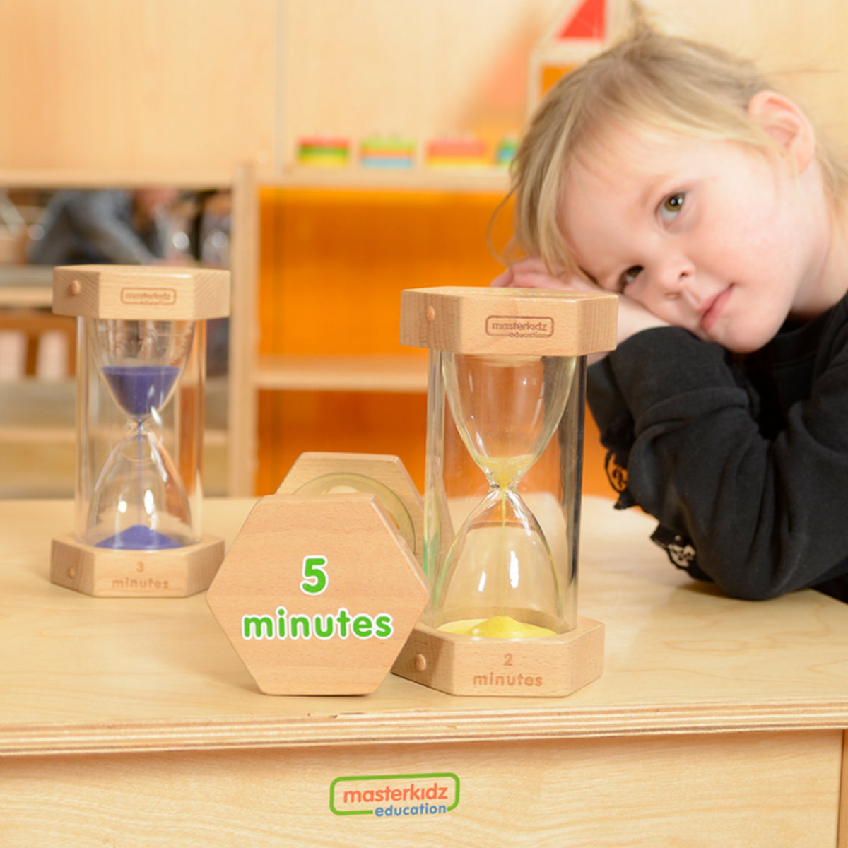 Masterkidz sand timer set – four timers on the stand