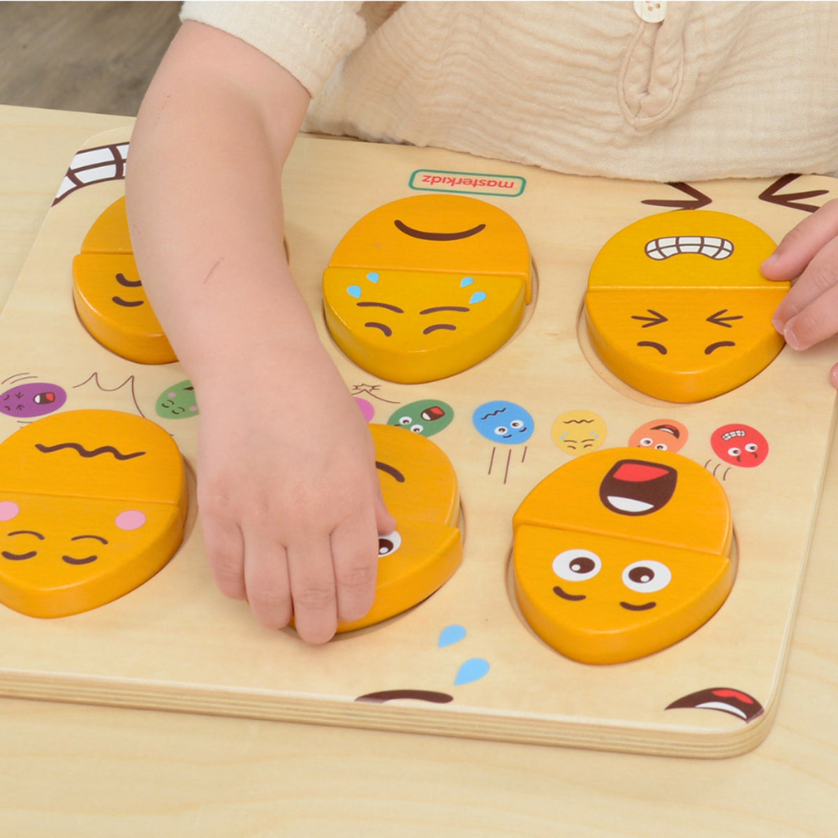 Emotion learning board for talking about feelings