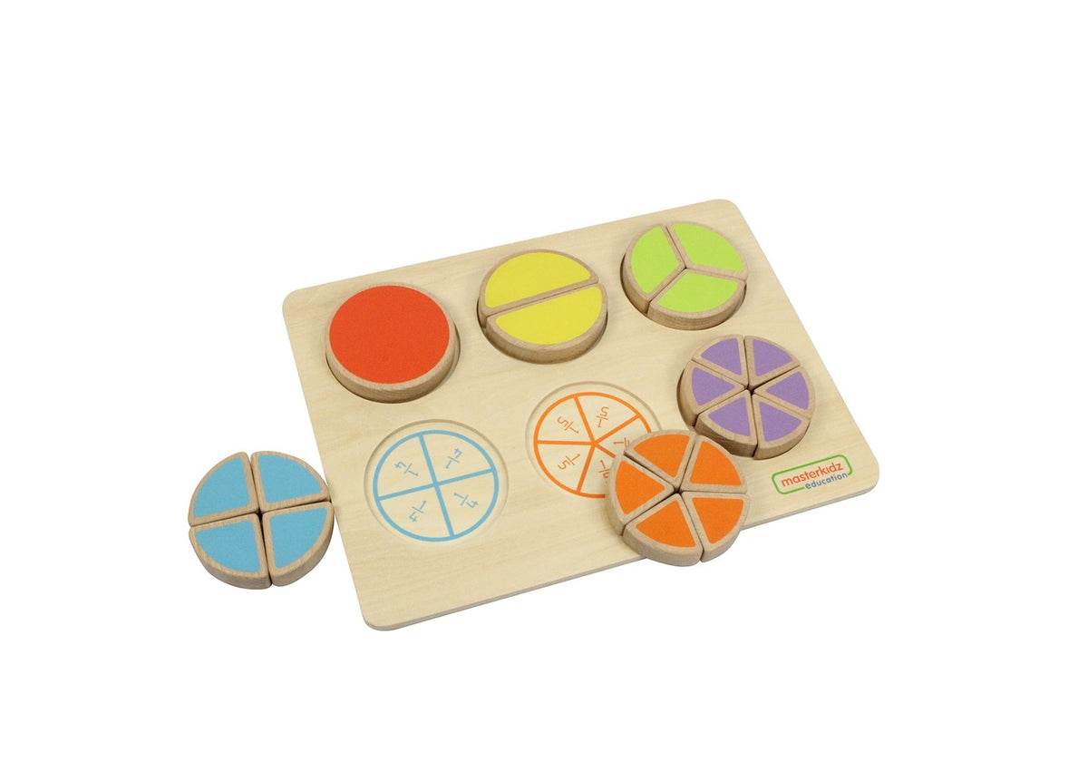 Masterkidz fractions puzzle – six fraction circles