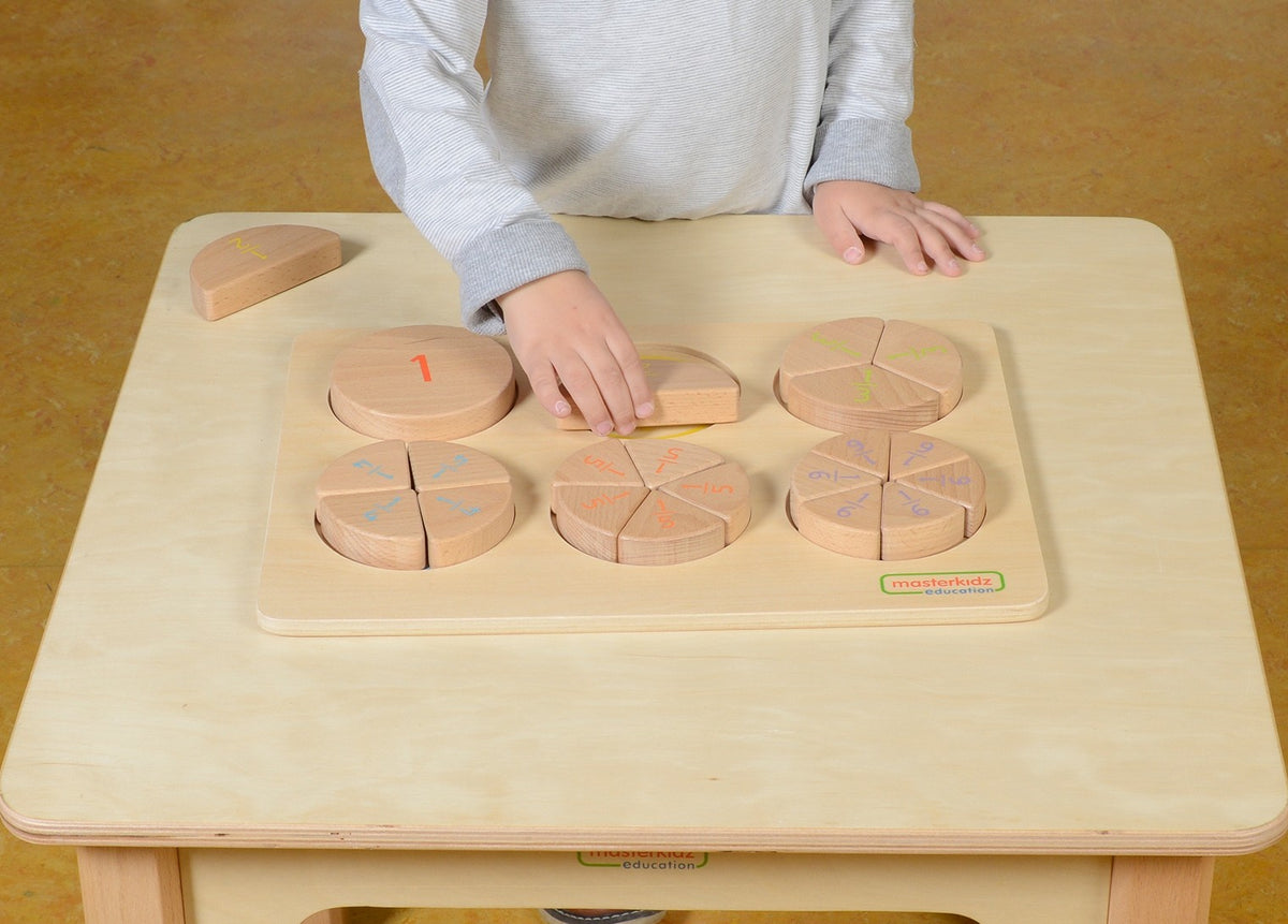 Masterkidz fractions puzzle – child matching pieces