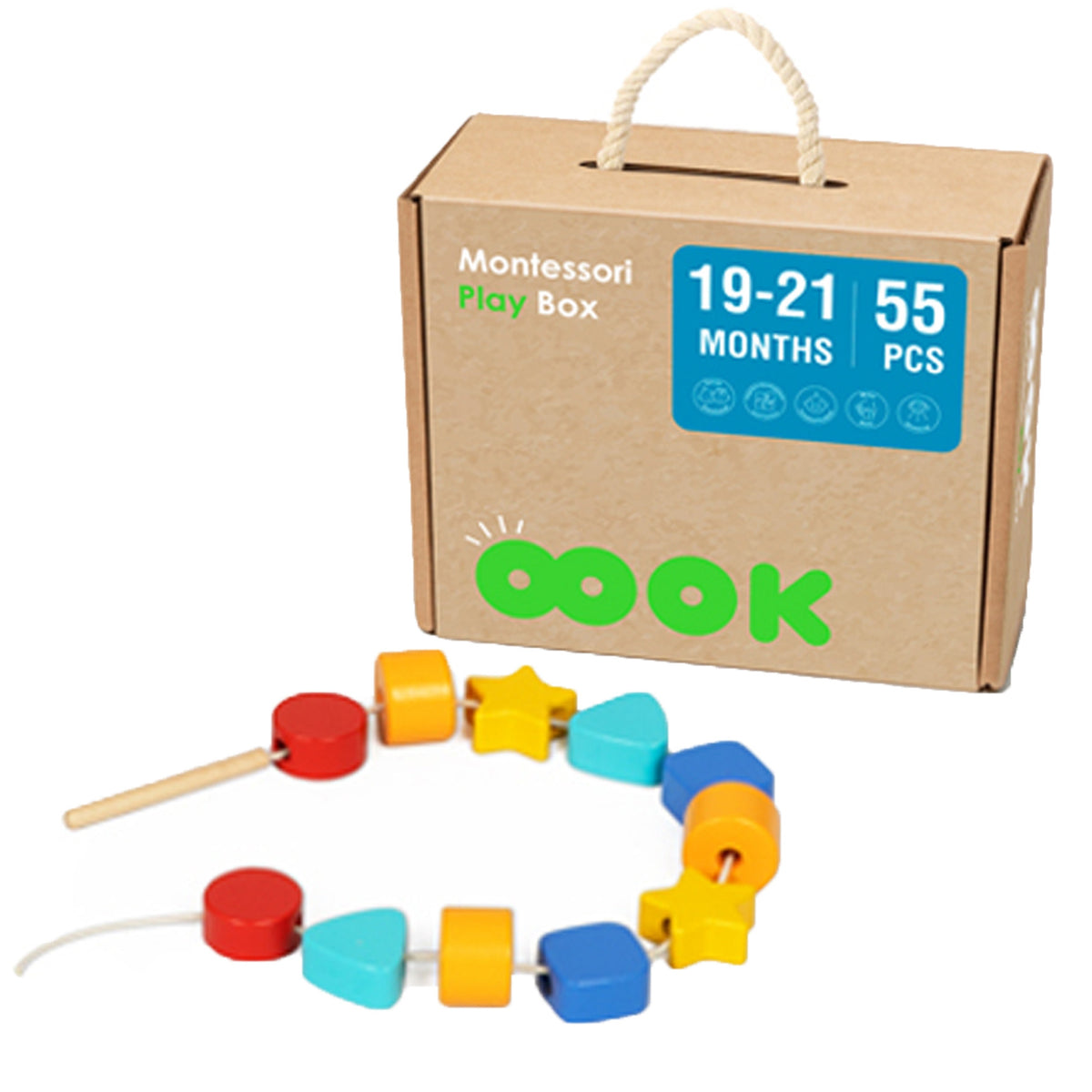 Montessori dāvanu kaste mazuļiem no 19 mēnešiem
