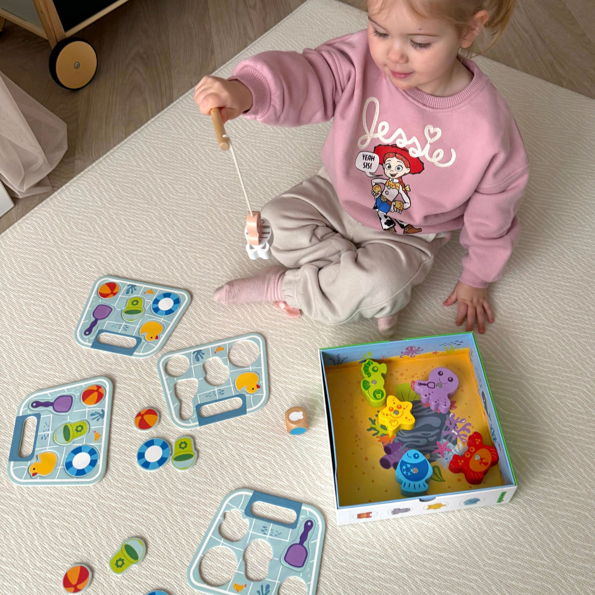 Tooky Toy fishing game – challenge cards