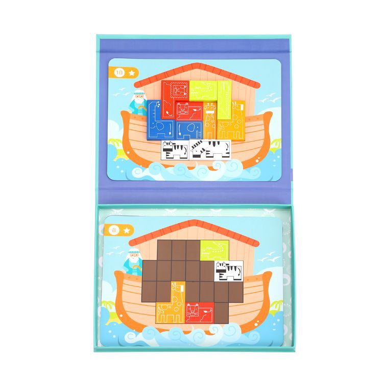 Tooky Toy Noasa šķirsts – dzīvnieku klucīši