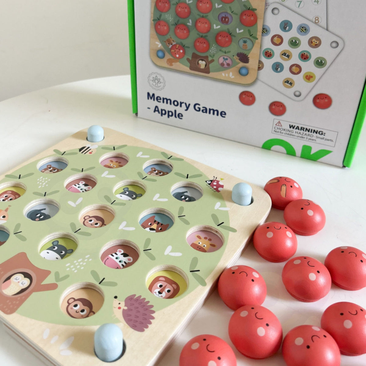 Ābeles atmiņas spēles komplekts kārbā – Tooky Toy