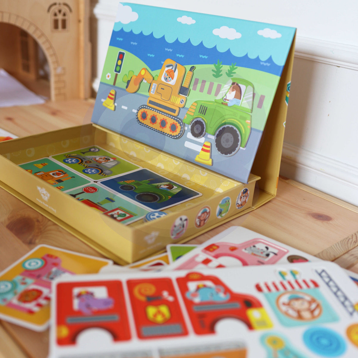 Tooky Toy magnētiskā puzle – attēls no magnētiskām detaļām