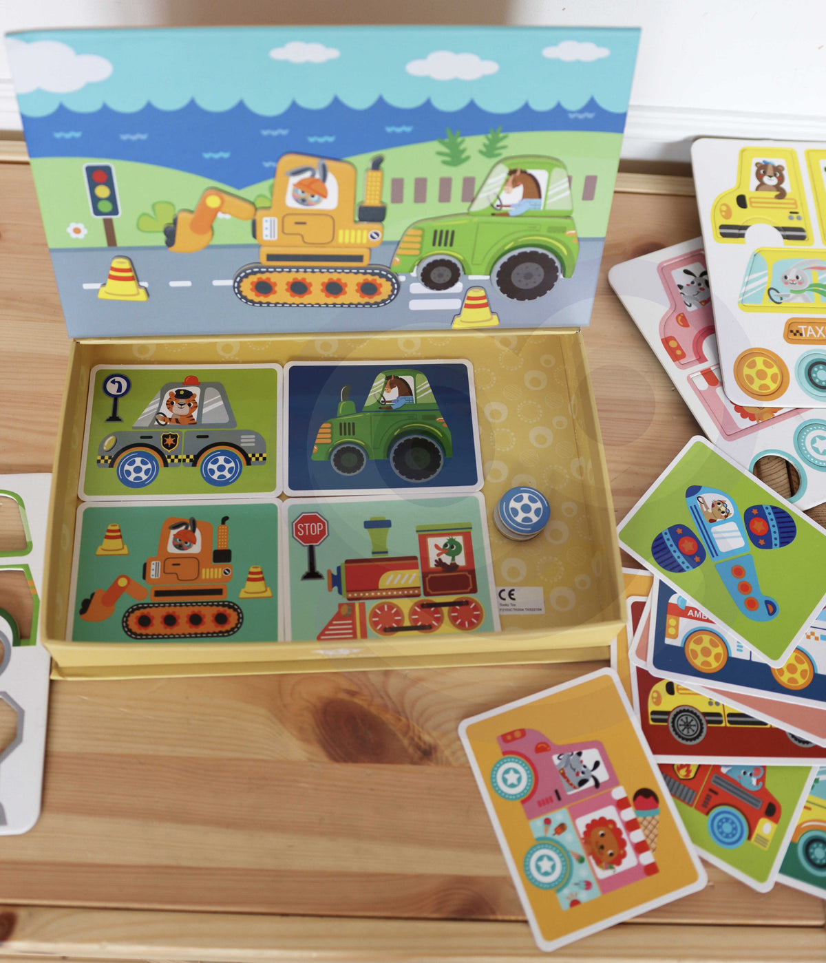 Tooky Toy magnētiskā puzle – paraugu kartītes