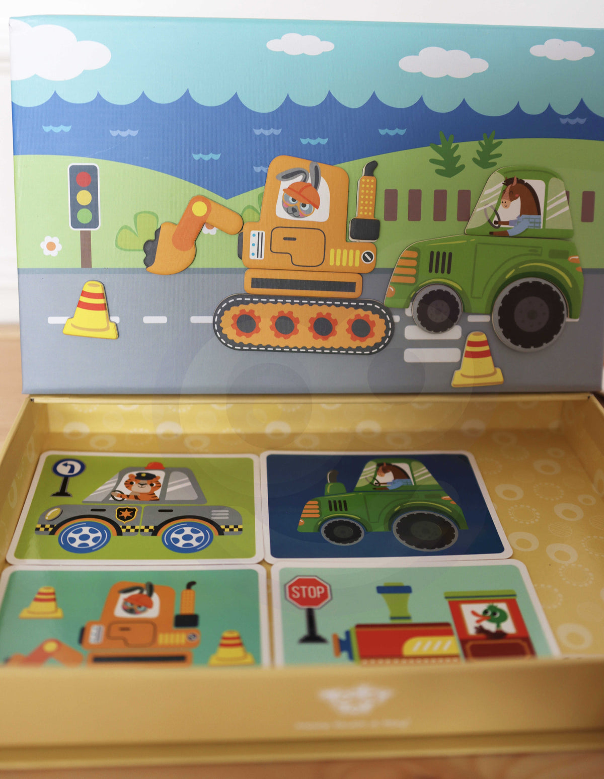 Tooky Toy magnētiskā puzle – kompakta kastīte