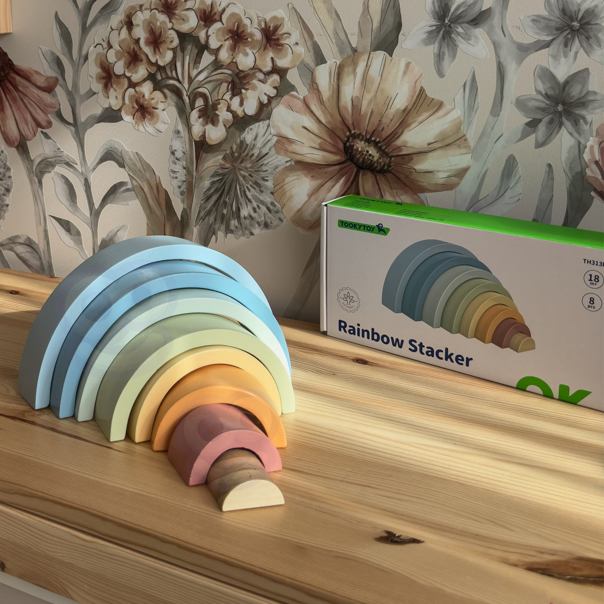 Tooky Toy pasteļtoņu varavīksne – pasteļtoņi