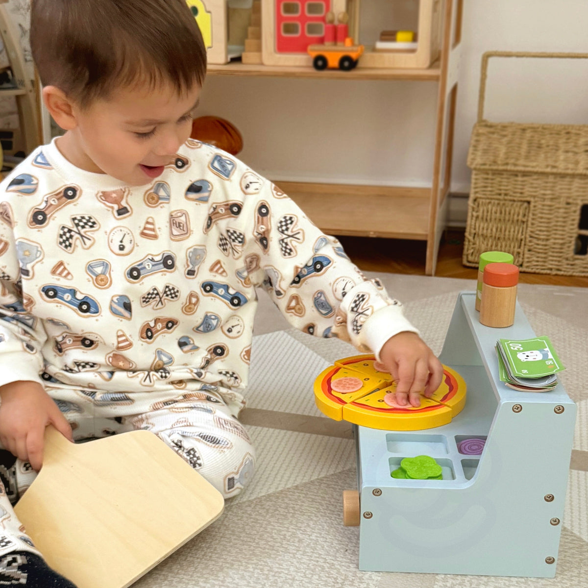 Tooky Toy koka picērija – koka picas krāsns