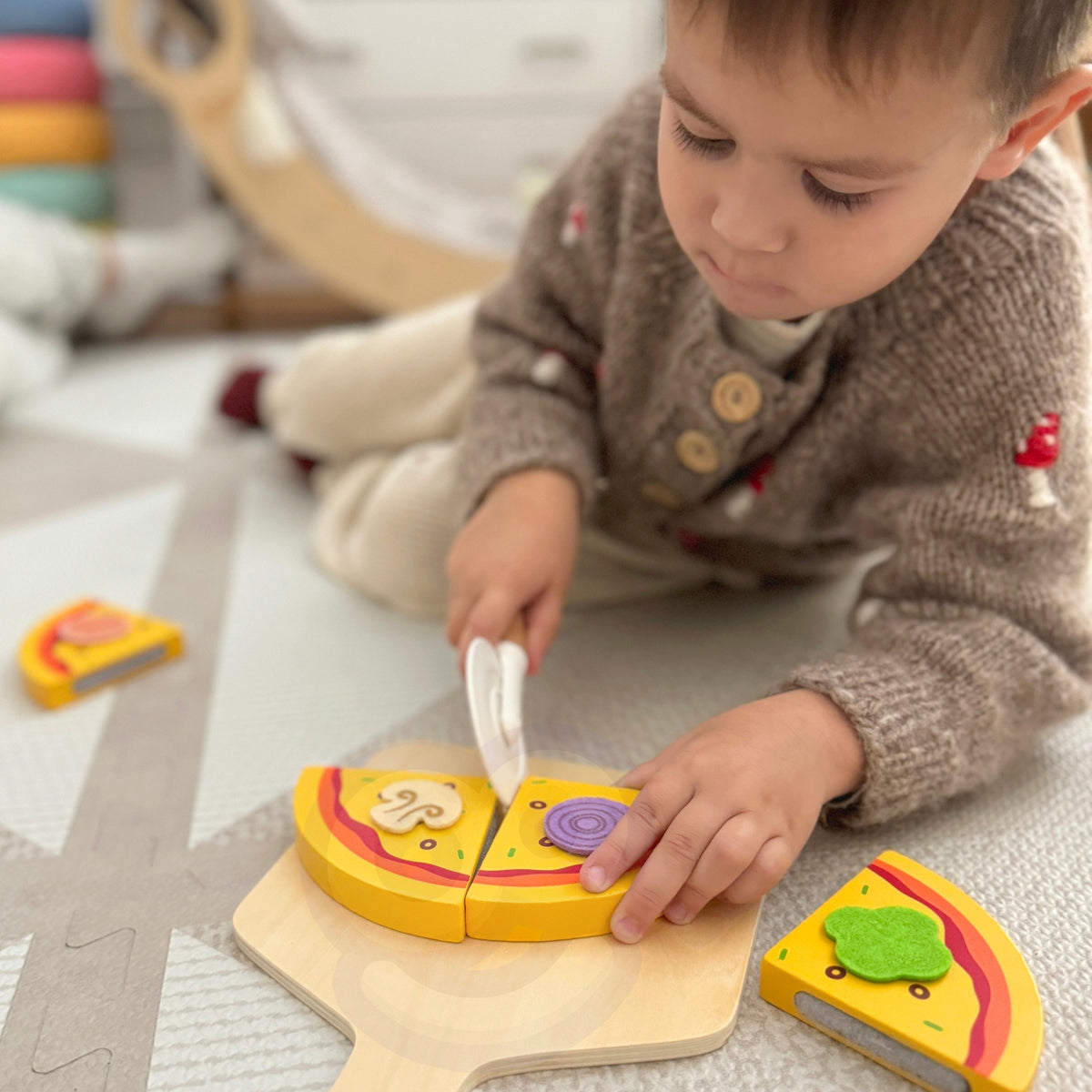 Tooky Toy koka picērija – rotaļu naudaszīmes norēķinam
