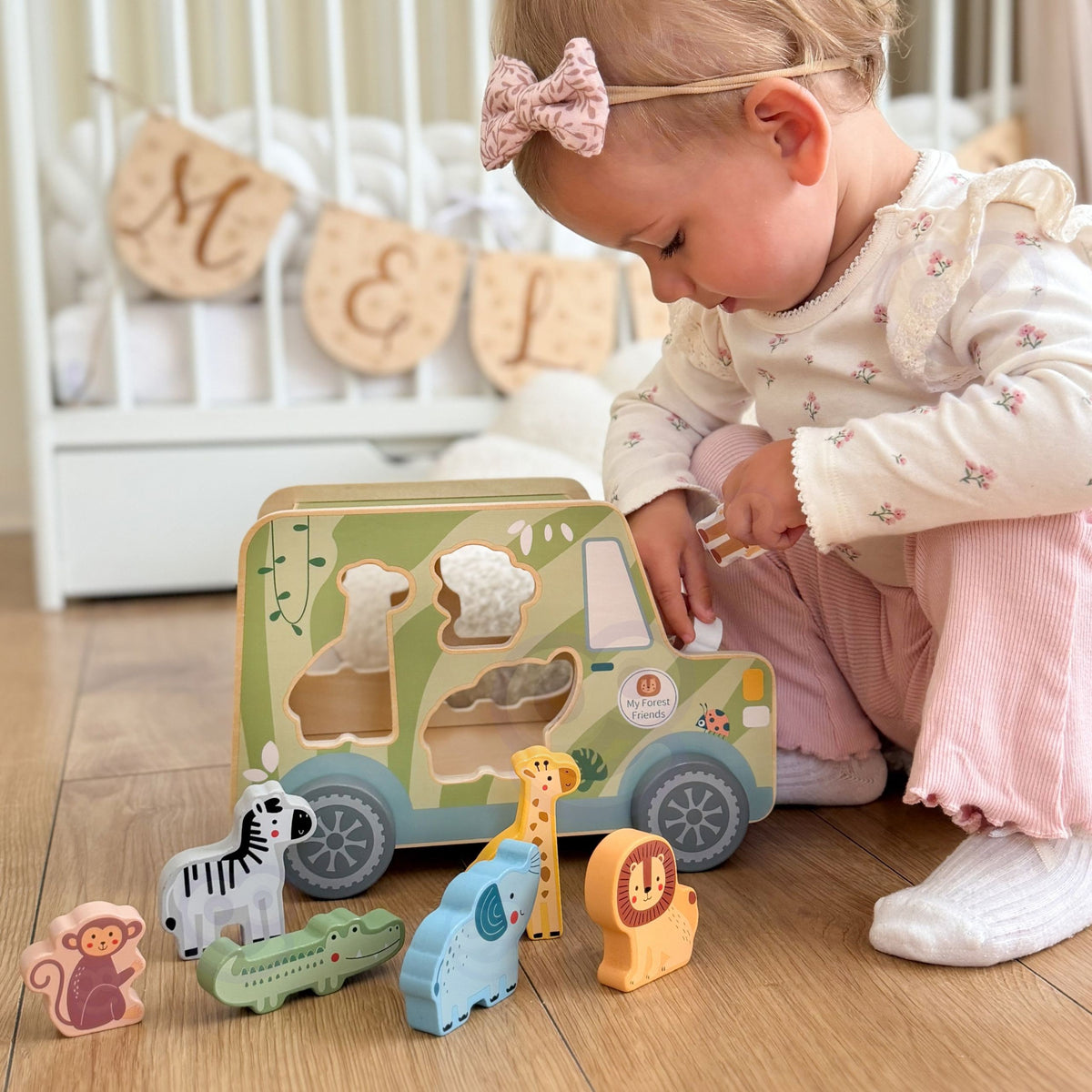 Safari sorter car toy for kids from 18 months