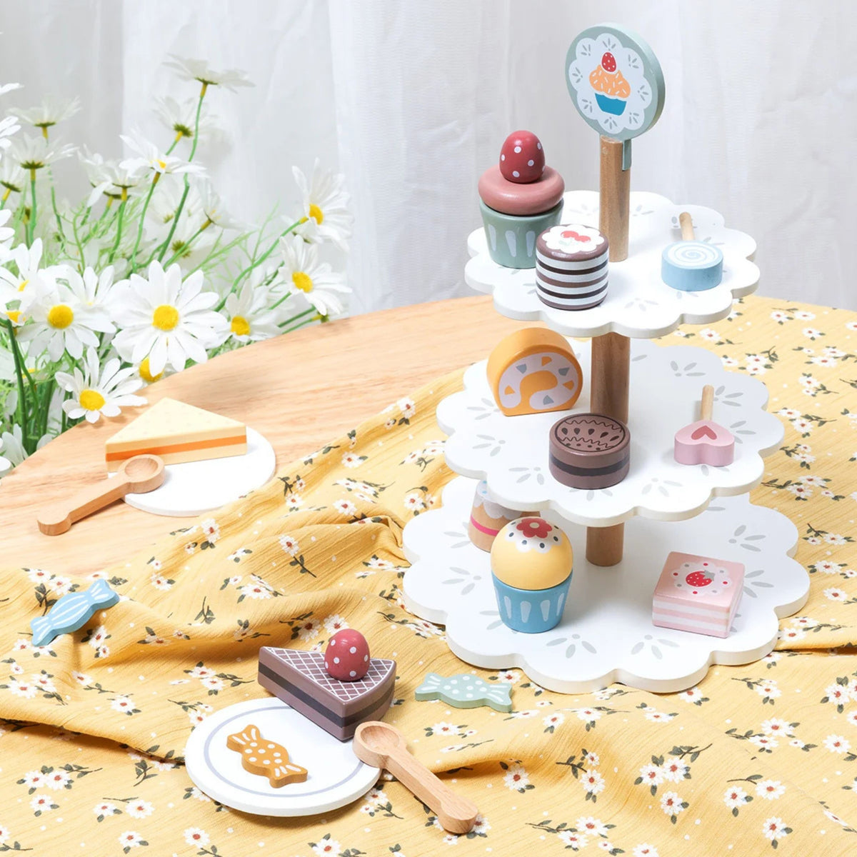 Tooky Toy cake stand – desserts served to guests