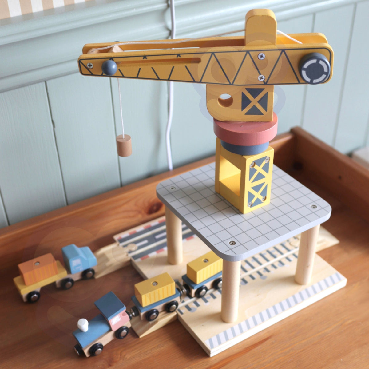 Port and logistics toy set for kids aged 3 and up