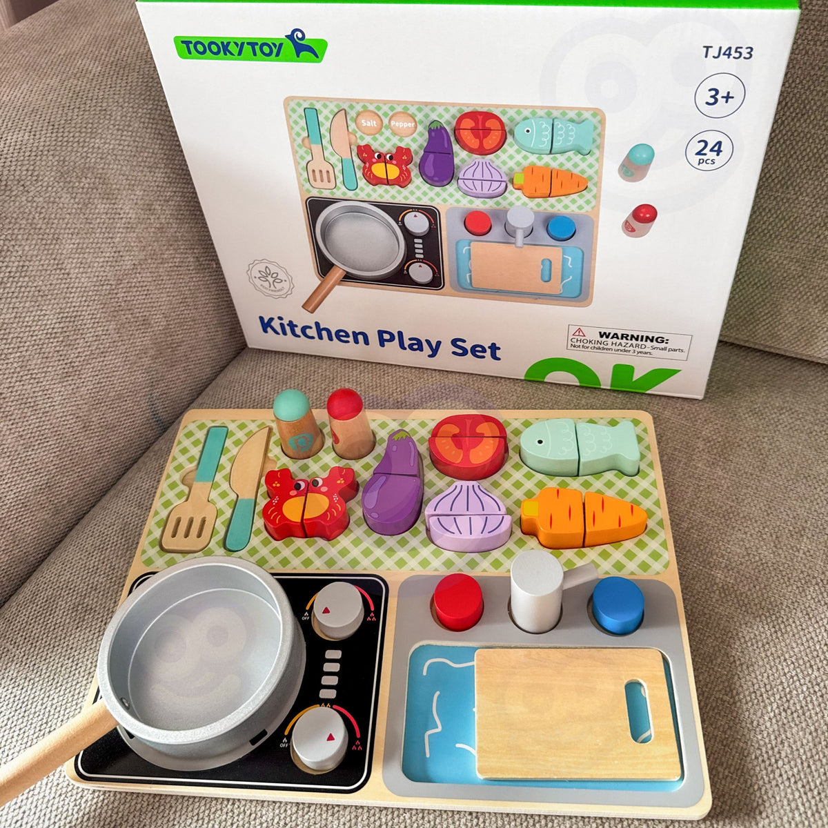 Tooky Toy mazā pavāra virtuve – šķirotāja atveres ēdieniem