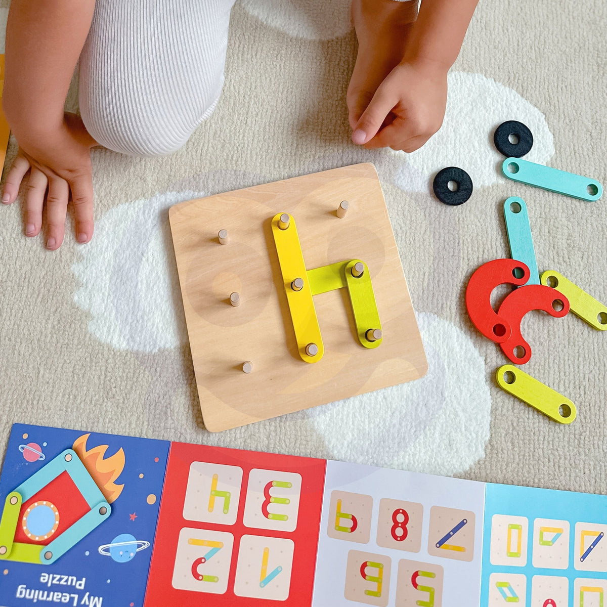 Tooky Toy peg mosaic puzzle – pattern boards