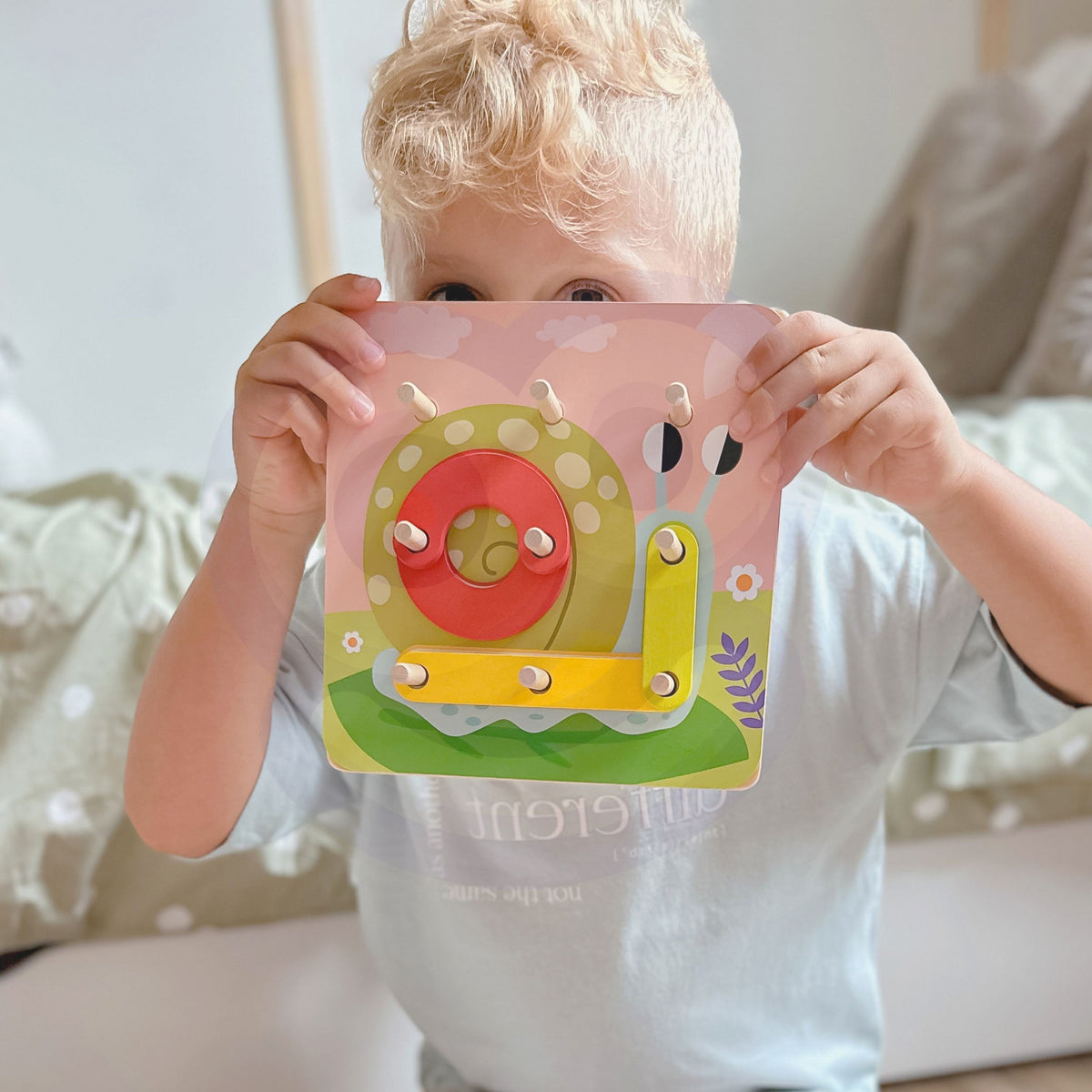 Tooky Toy koka mozaīka – koka pamatne bērniem