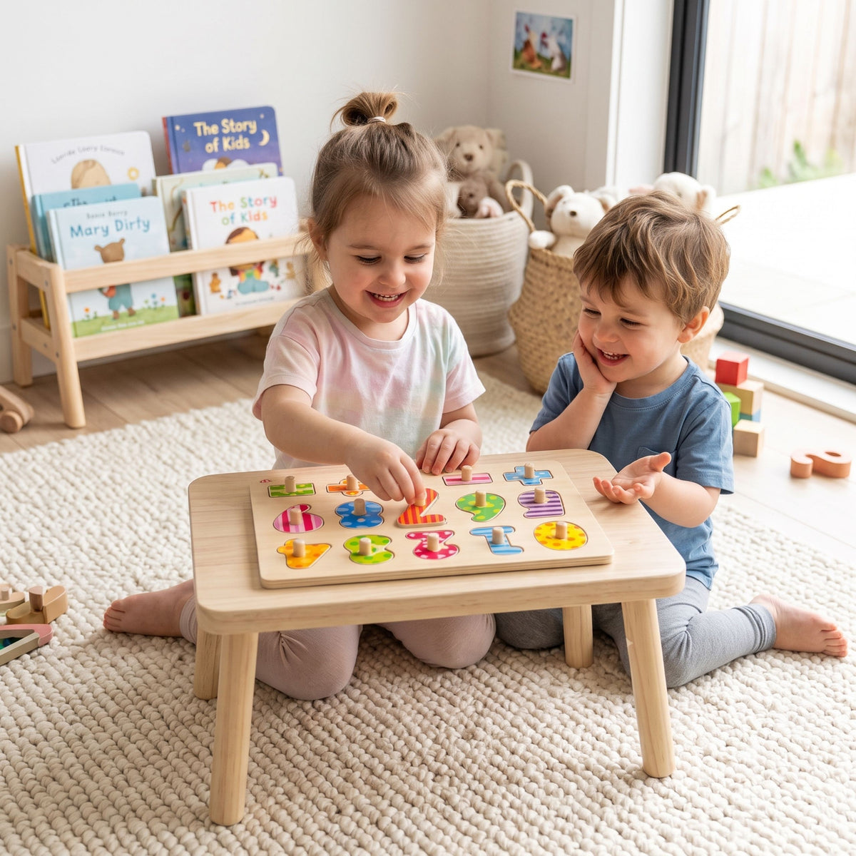 Tooky Toy numbers puzzle – writing arrows under pieces