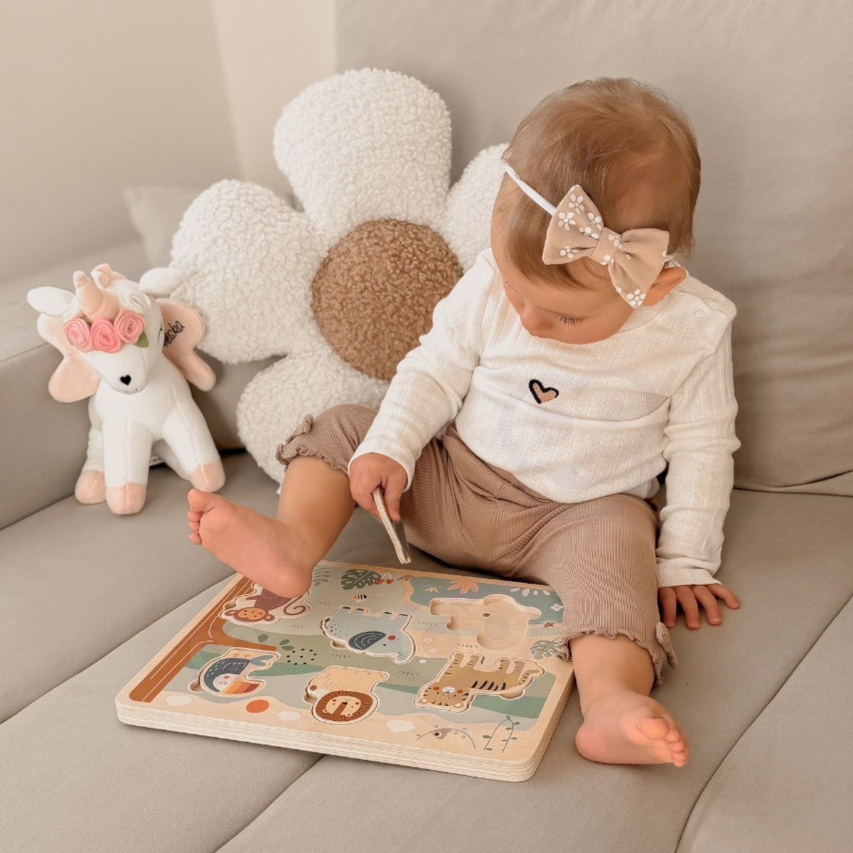 Tooky Toy safari skaņu puzle – Āfrikas safari dēlis