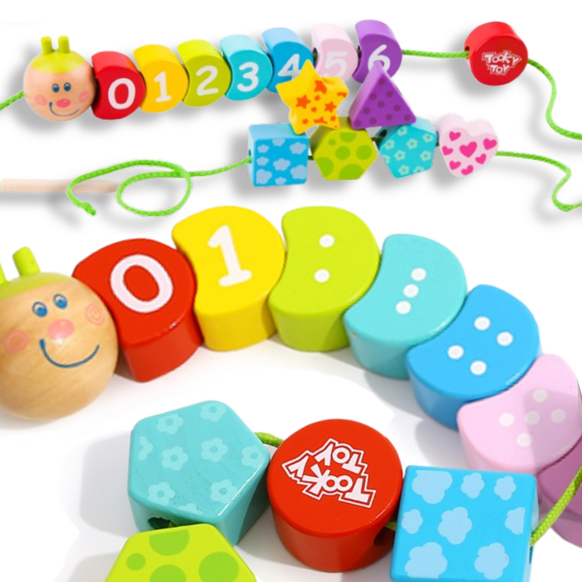 Counting and lacing toy for kids aged 3 and up