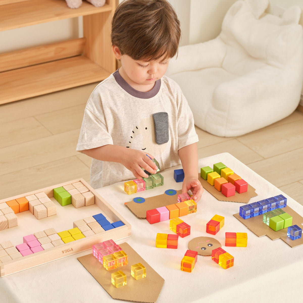 Viga light blocks 108 – 3D tower for kids